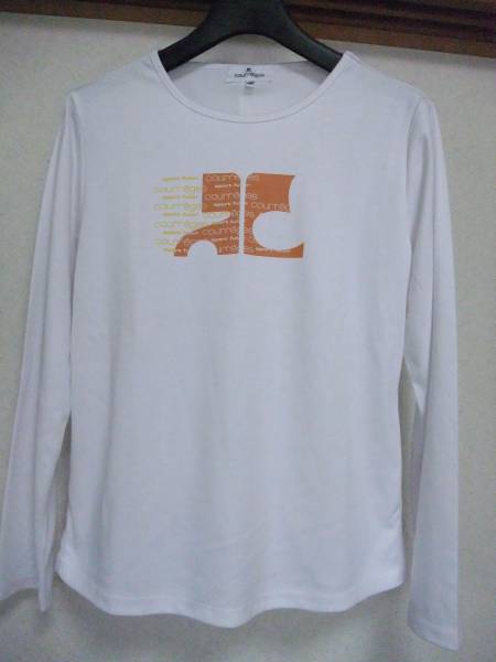 [ новый товар ] Courreges футболка с длинным рукавом популярный сверху товар замечательный белый 11 номер ⑩