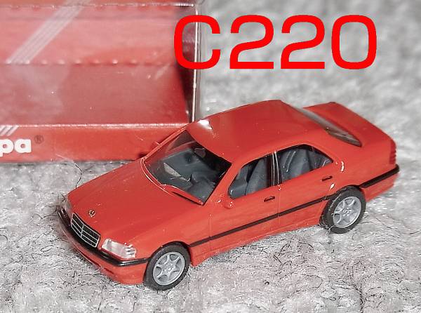 1/87メルセデス ベンツC220 (W202) レッド Mercedes Benz_画像1