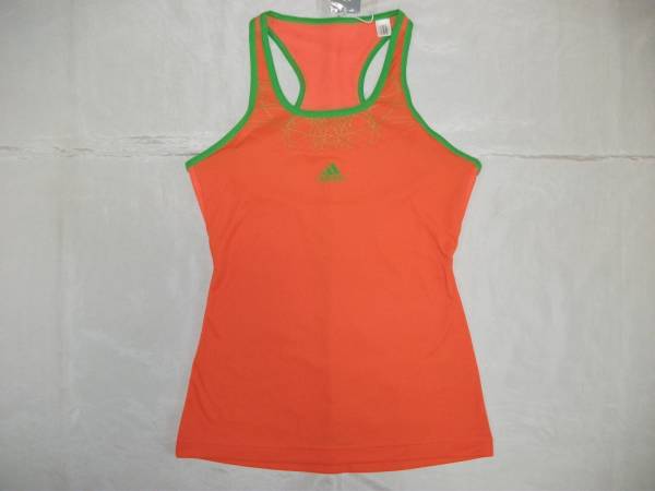  новый товар быстрое решение adidas Adidas ADIZERO майка M размер свежий orange / Inte ns зеленый G38136