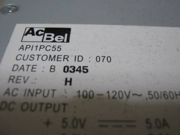 NEC純正電源API1PC55中古動作品AcBel NEC多機種で互換性あり_画像2