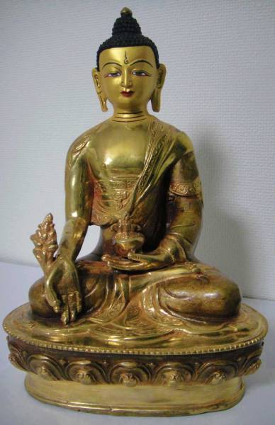 即決◆薬師如来（メディスンブッダ）像◆仏教　チベット