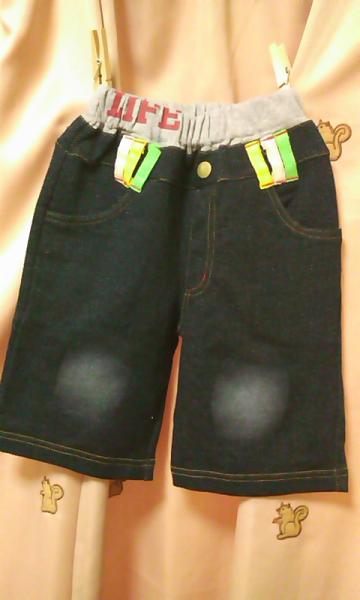  новый товар * приятный .. Denim способ шорты 110 цвет ремень петля 