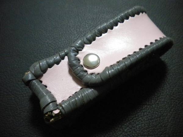 ハンドメイド　100円ライター用レザーケース　18