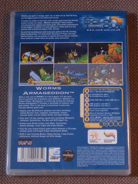 Worms Armageddon (Team 17) PC CD-ROM_画像2
