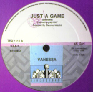 $ VANESSA / JUST A GAME (80'S EURO) ヴァネッサ / ジャストアゲーム (TRD 1112) 穴 Y20+ _画像1