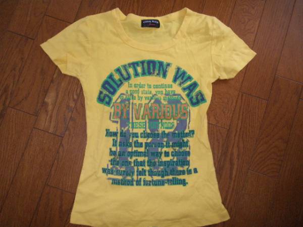 CONA　BLUE　Tシャツ/M/黄色/スリムタイプ_画像1