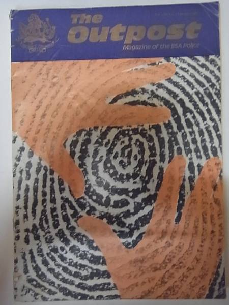 実物 ローデシア警察 BSAP 英文公式機関紙OUTPOST 1980年2月号_表紙