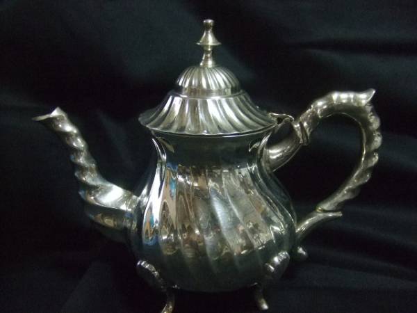  мир. смешанные товары Индия серебряный металлизированный teapot комплект бесплатная доставка [Pza]