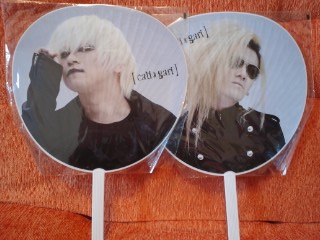 *cali≠gari(kali gully ) unused "uchiwa" fan 5 pieces set *