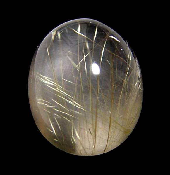 24.45ct 『天然ルチルクォーツ』 ブラジル産　ルース　裸石　カボションカット　水晶