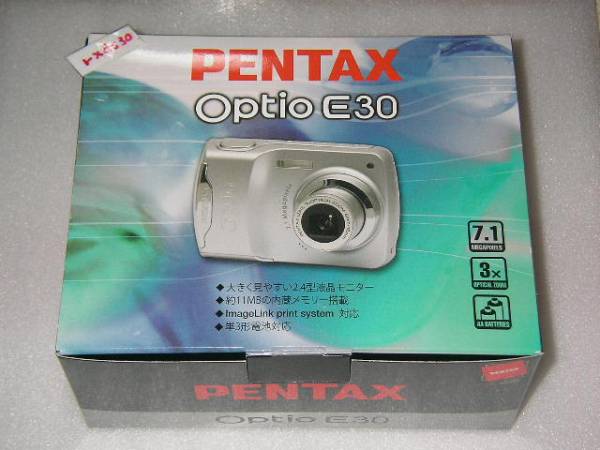 未使用品 unused PENTAX OPTIO E30 ペンタックス オプティオ E30 710万画素 乾電池式 ニッケル水素充電池 対応 Discontinued product_画像1