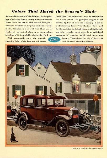 *1930 год. автомобиль реклама T type Ford Ford