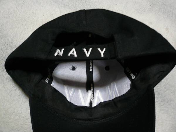 新品★NAVYキャップ（黒/Fサイズ）★海軍SEALS海兵戦艦戦闘帽子海上自衛隊_画像2