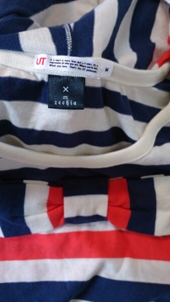 UNIQLO×zechiaドルマンチュニックTシャツパーカー