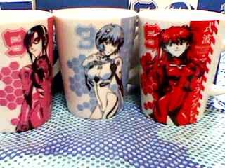始まりの福音 　マグカップ　3個 　アスカ　 レイ 　マリ 　激レア　パチンコ　日本制　ＣＲエヴァンゲリオン　エヴァ　