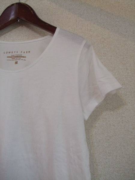 LOWRYSFARM白シンプルTシャツ（USED）71213_画像2