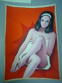 塚本馨三☆週漫表紙『原画1973/7/21』_ペーパー状態