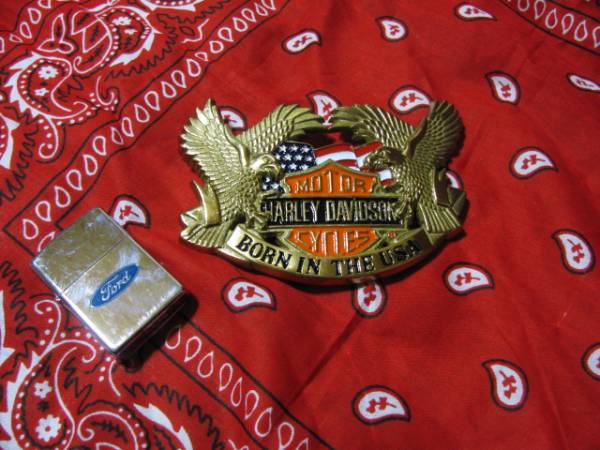 * Harley Davidson оригинальный очень большой пряжка . 2 перо * золотой 