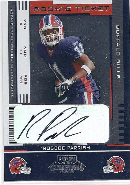 2005 Playoff Contenders Roscoe Parrish Auto RC_画像1