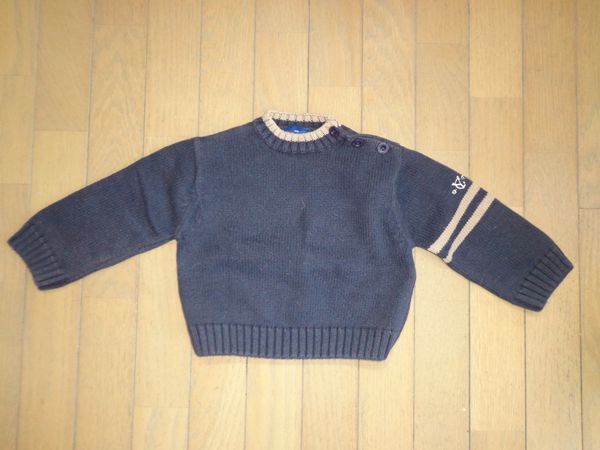 siliryus* warm fine quality navy blue color good-looking cotton sweater *86