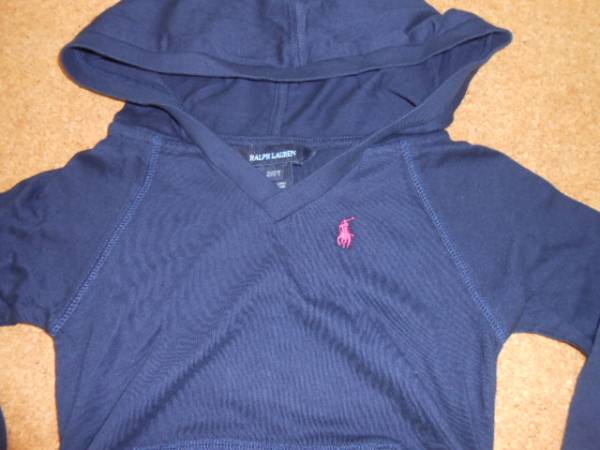 # Ralf # new goods 5T/115cm navy blue color. with a hood . tunic cut and sewn 