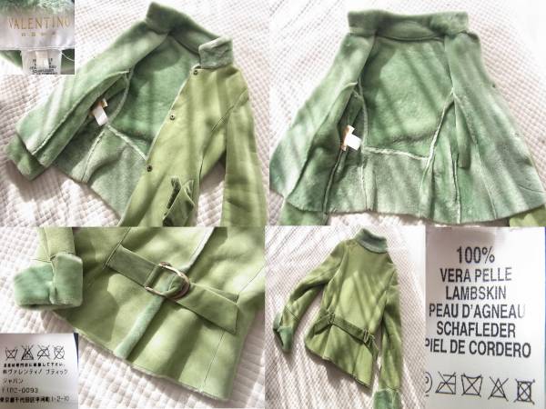 即決/170/VALENTINO ヴァレンチノローマ最高級ムートンブルゾン40サイズ /170の画像3