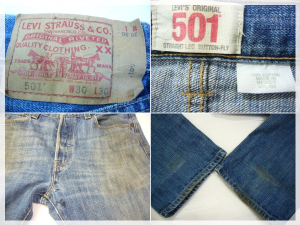 リーバイス501　W32×L32　メキシコ製　色落ちGOOD!!Levi's古着_画像3