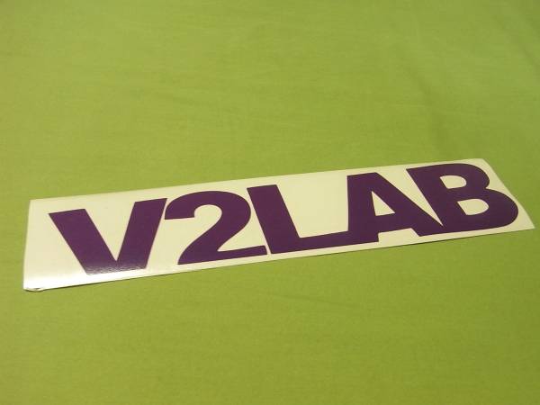 V2LAB抜きステッカー 紫　versiontwo laboratory USDM_画像1