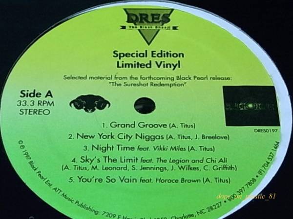 Dres The Black Sheep / Special Edition Limited Vinyl/US Original/5点以上で送料無料、10点以上で10%割引!!!/12'_画像1