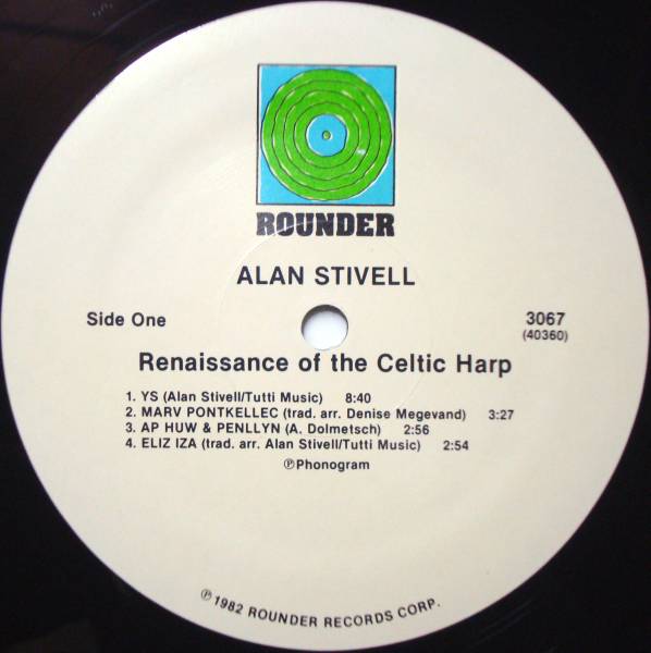 ◆ALAN STIVELL/RENAISSANCE OF THE CELTIC HARP (US LP)の画像2