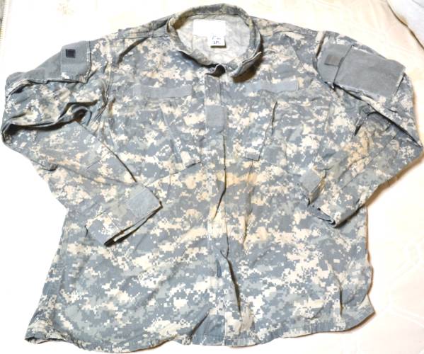 米軍放出品 実物 陸軍 ACUデジタル迷彩 上着 ジャケット L/R_画像1