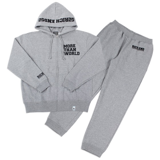 RICHEND/リッチエンド スウェット セットアップ EAGLE/イーグル【RELAX FIT：グレーｘブラック】アメージング 服(サイズ：S) ダンス 衣装