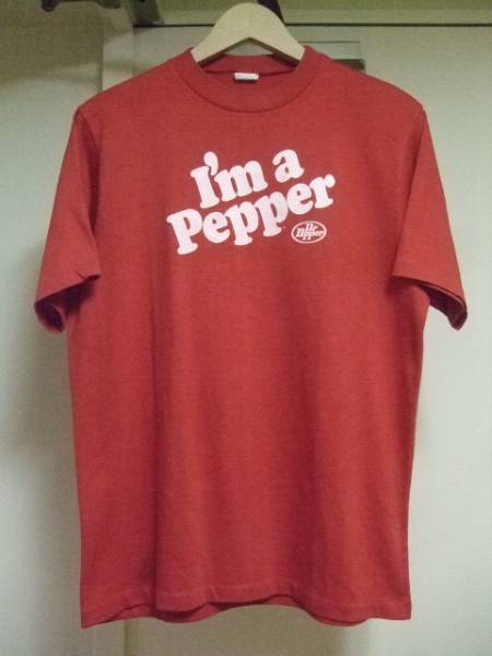 企業ものビンテージ★Dr.Pepper.Tシャツ50/50★M★赤白_画像1