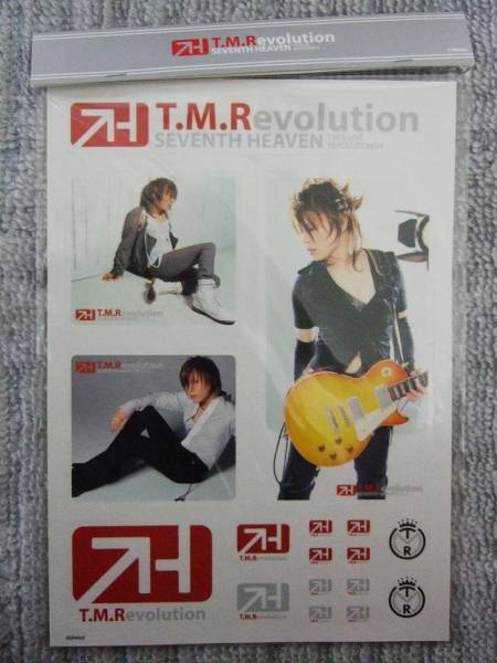 T.M.Revolution Takanori nishikawa ☆ '04 Седьмого Небесного Тур Тур Супер красавица Новая наклейка белая ☆ быстрое решение !!