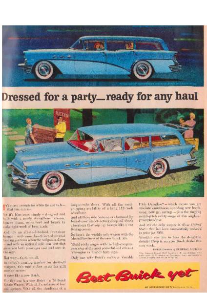 ◆1956年の自動車広告　ビュイック　BUICK　GM_画像1