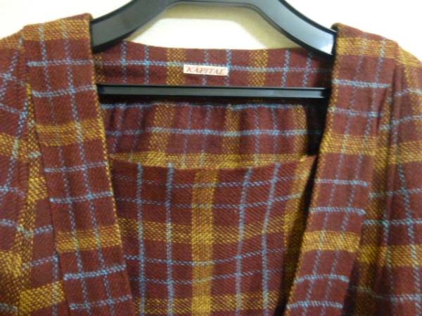 新品KAPITALキャピタル黃八丈KENKAネルシャツワンピース