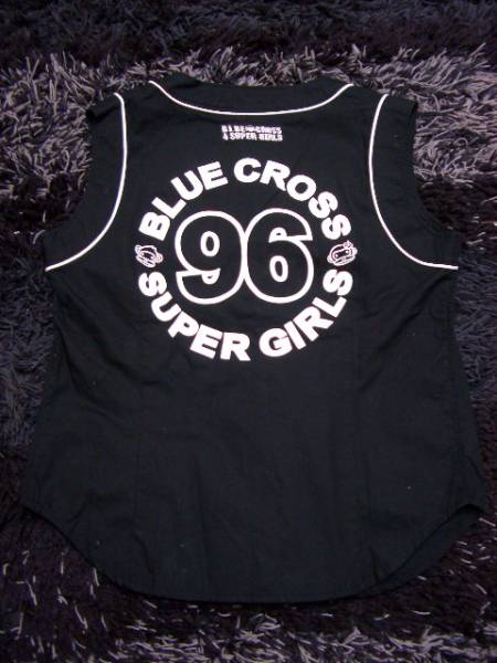 ♪【USED】BLUE CROSS GIRLS ノースリーブシャツ　S(140)美品♪_画像3