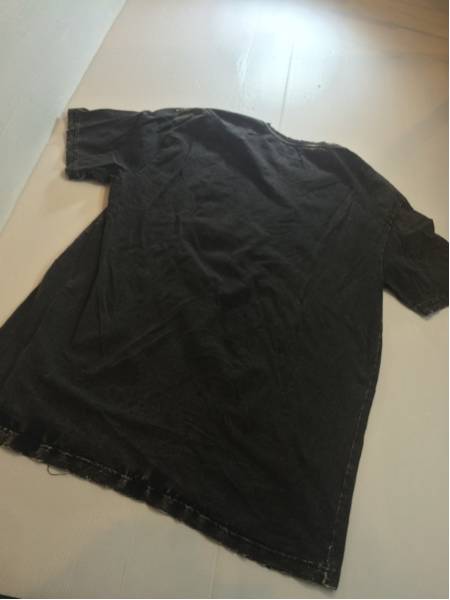 WORX 100% ワークス サタン 悪魔神 加工デザイン Tシャツ 黒 XL_画像3