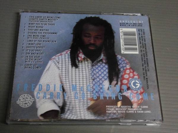 CD/FREDDIE McGREGOR/CARRY GO BRING COME_画像2