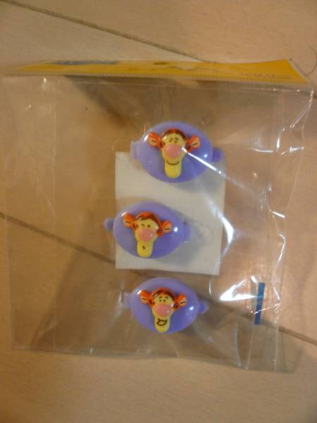  Pooh Tiger hairpin 3 piece entering 4 sack set new goods unopened postage 120 jpy 