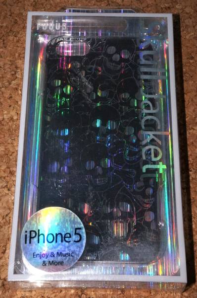 ★新品★radius iPhone5/5s/SE スカルジャケット シルバー_画像1