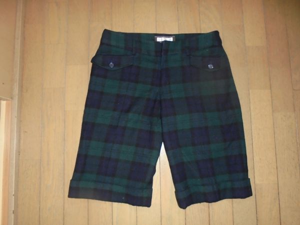 anyFAMeni.fam* темно-синий зеленый проверка. укороченные брюки, юбка-брюки *11 номер 