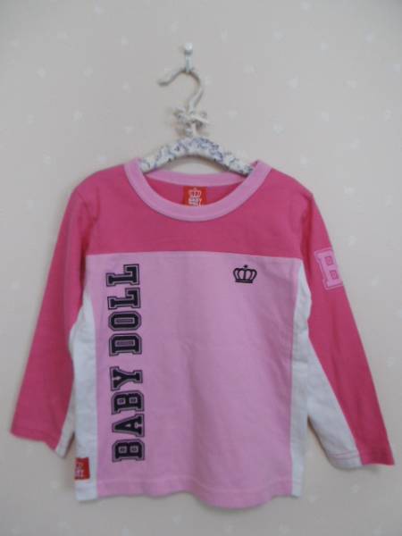 ■ ベビードール ■ 可愛い長袖Tシャツ 100cm ピンク_画像1