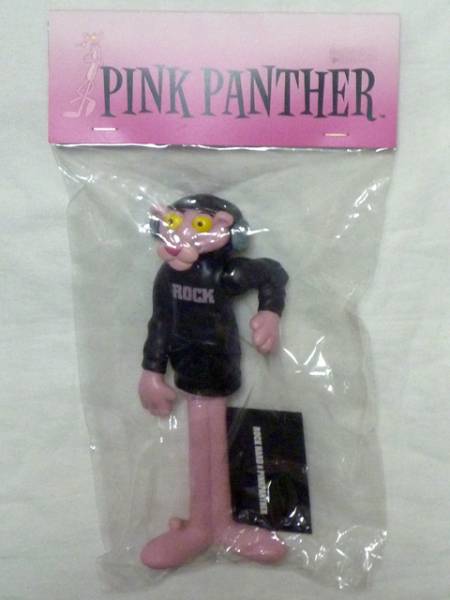 Бесплатная доставка Pink Panther x Rock Hard Rock Hard PinkPanther Weamphone Parker DJ Soft Vinyl Pigul Кукла Новая Неокрытая