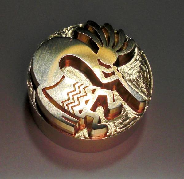 焼印?刻印 Φ26mm Native American 01 Kokopelli 左向