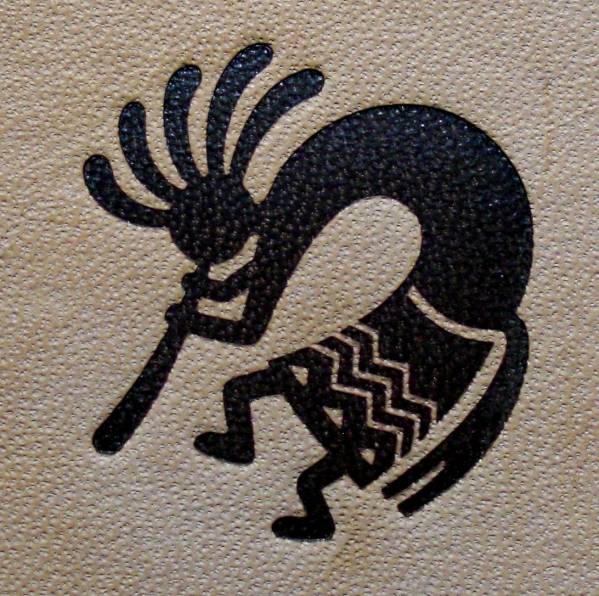 焼印?刻印 Φ26mm Native American 01 Kokopelli 左向