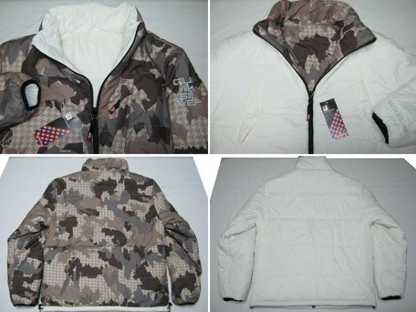 ★新品紙タグ付き QUIKSILVER クイックシルバー 表里著用可能 リバーシブル 中綿 ジャケット M STN 迷彩柄 カモフラ ナイロン QESJK64070★