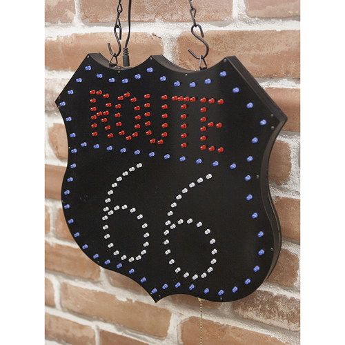 LED ボード ROUTE66 ルート66 ネオン サイン 看板 電飾 アメリカ　ディスプレイ　ガレージ