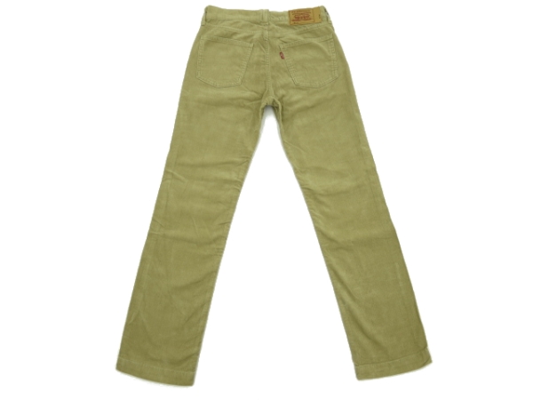 J-1686★新品 下げ札付★L(fēng)EVI'S リーバイス W318★定価9800円 ベージュ コーデュロイ ストレート パンツ W28 S 61cm