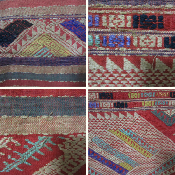 美品☆100年前のラオスの古布 9 アンティーク刺繍布 美品☆100年前のラオスの古布 9 アンティーク刺繍布